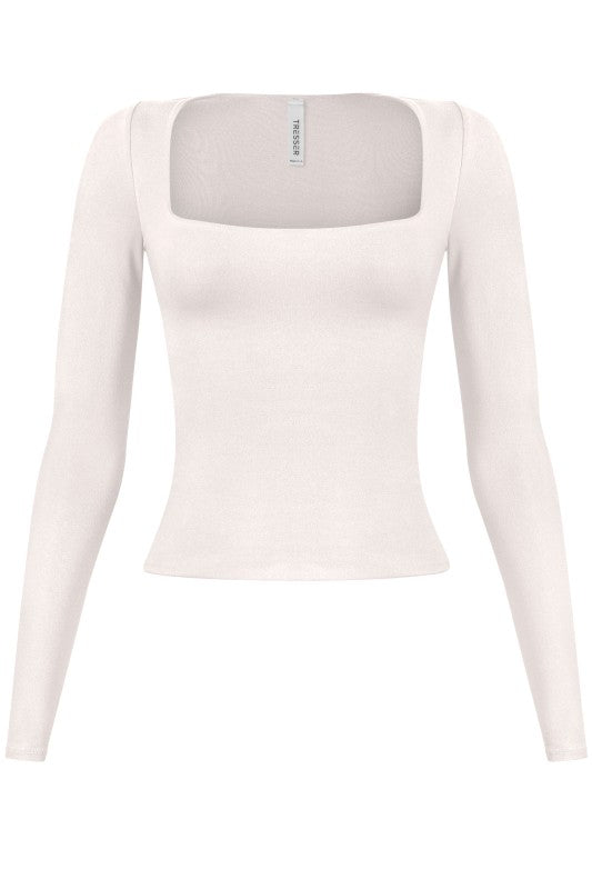 Second Skin Square-Neck Top