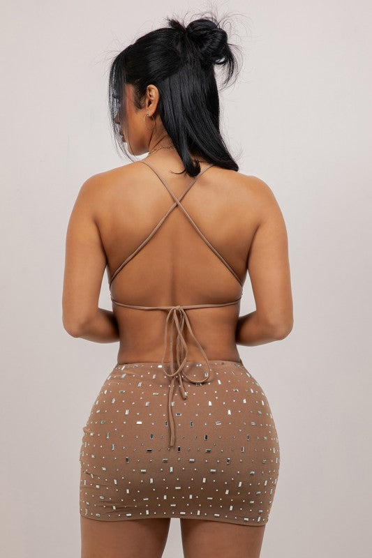 Champagne sparkle dress