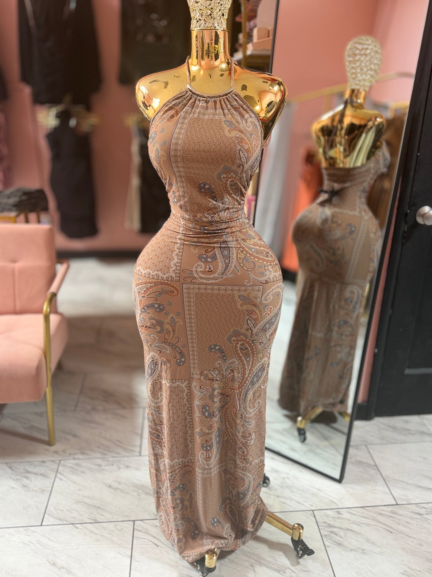 Mocha Mirage Dress
