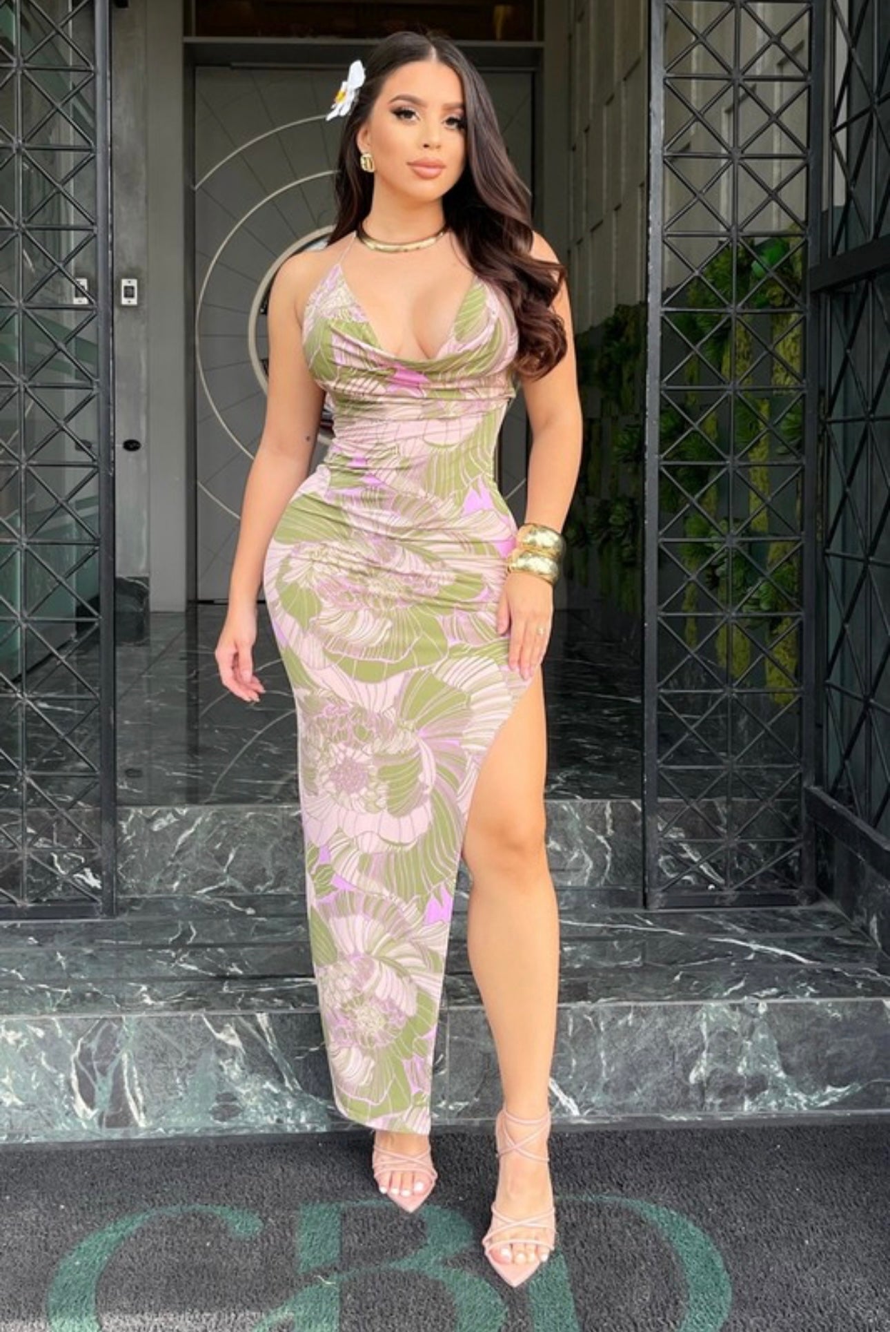 Tropical chic dress