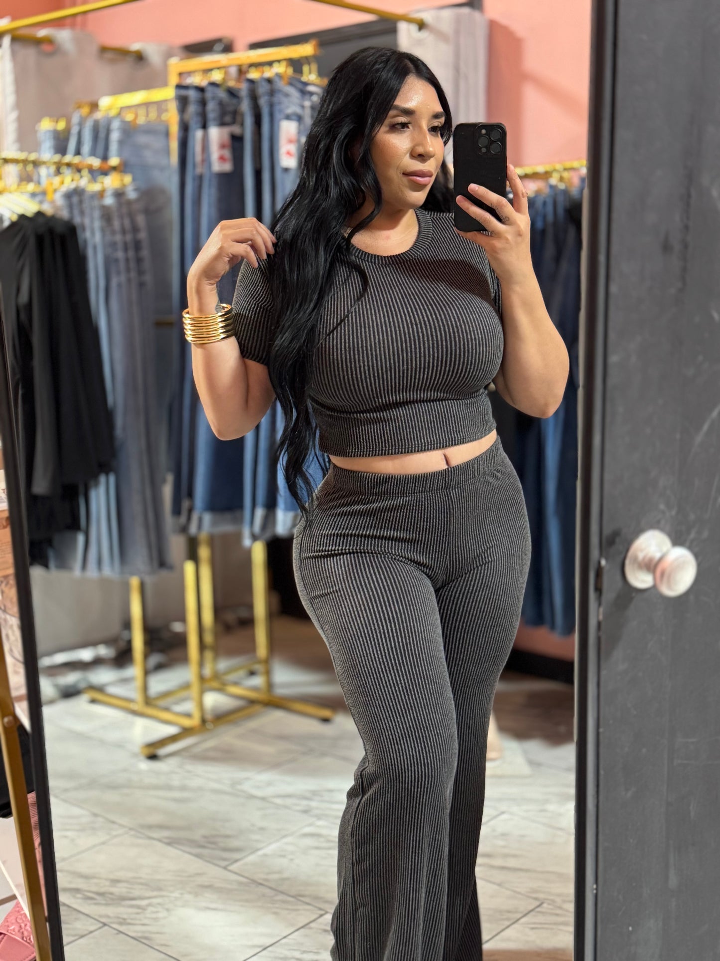 Crop pant set