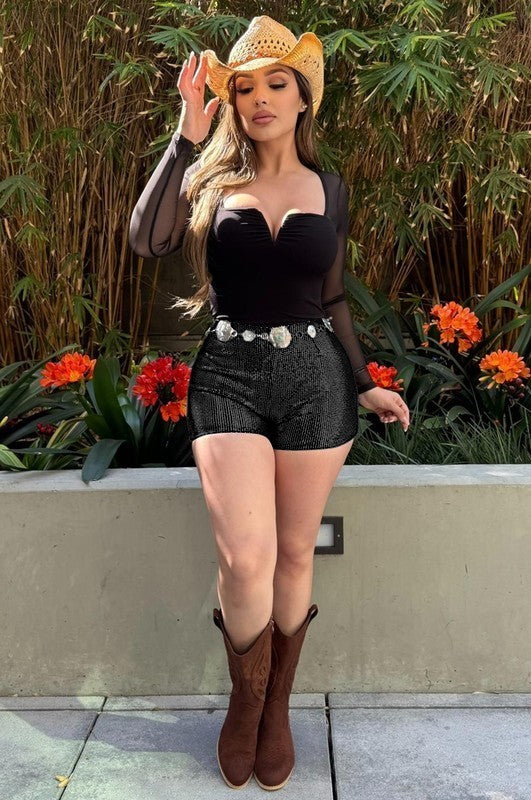 Sequin Shorts