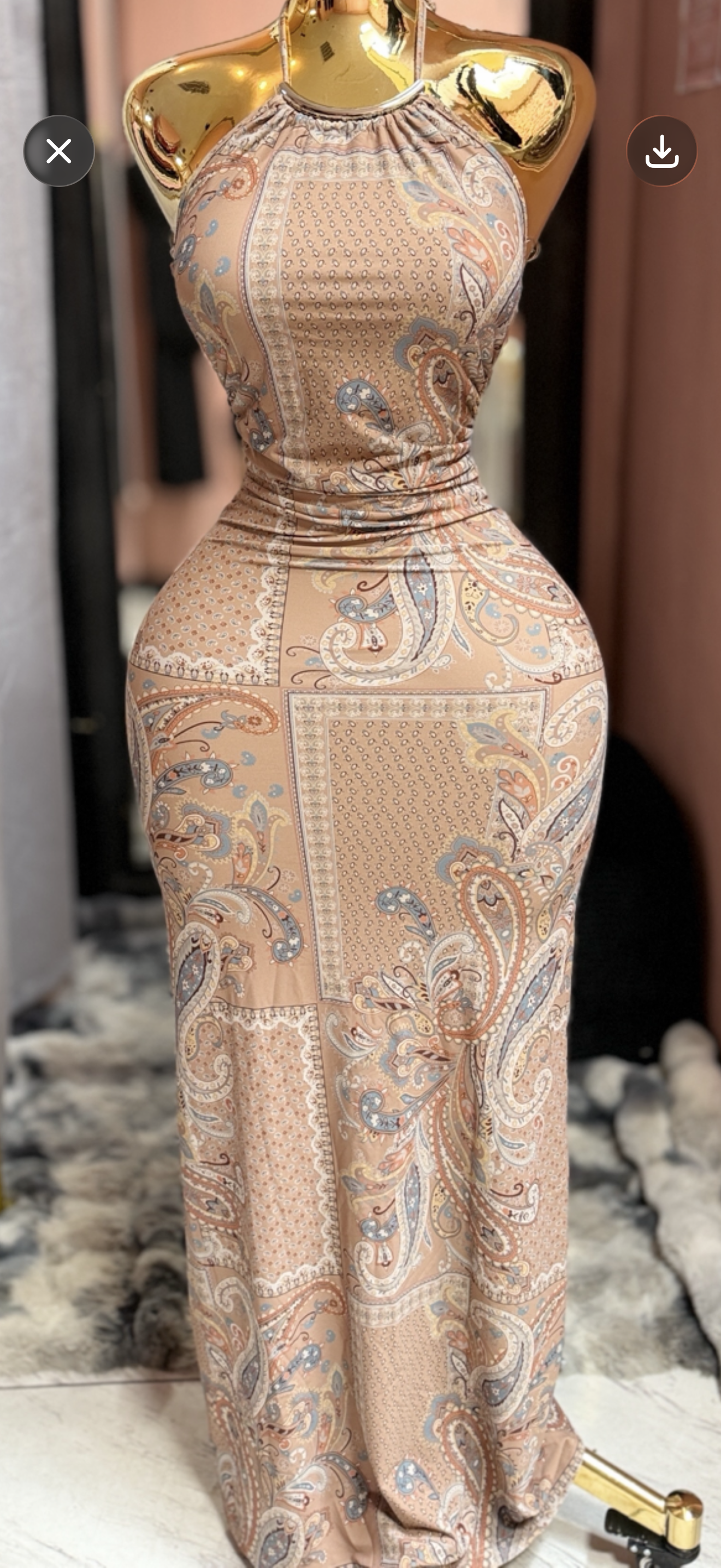 Mocha Mirage Dress