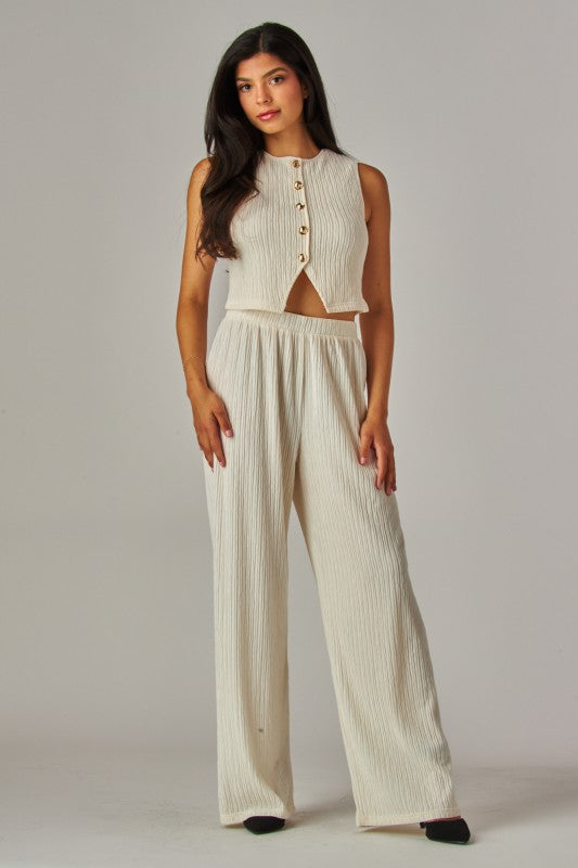 Crinkle Pisse waistcoat set