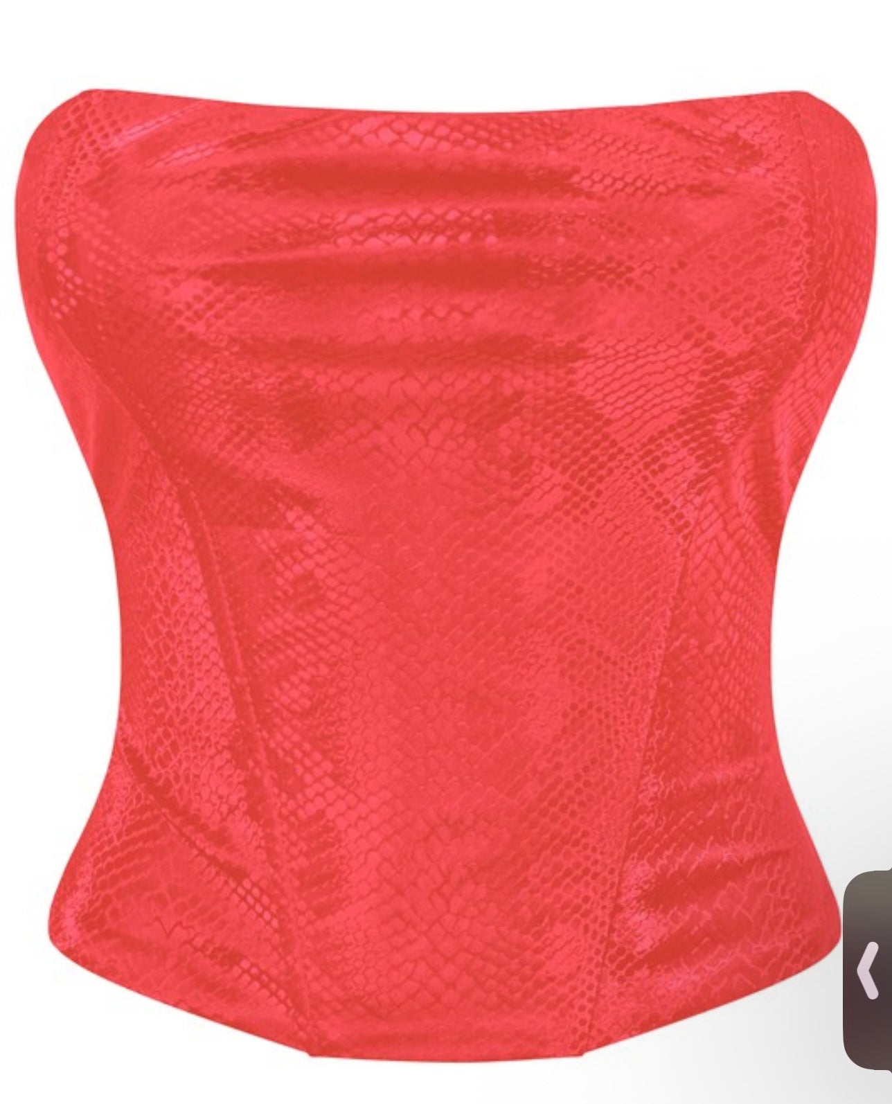 Snakeprint Leather Corset