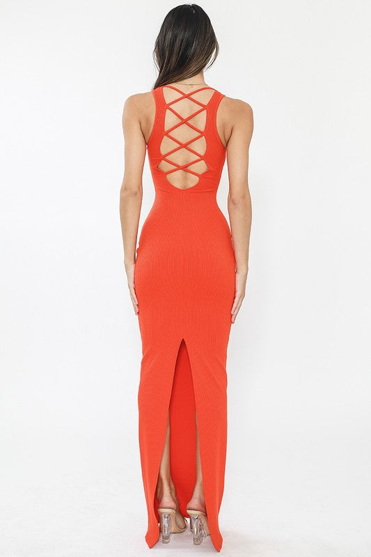 Orange Maxi Dress