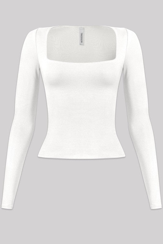 Second Skin Square-Neck Top