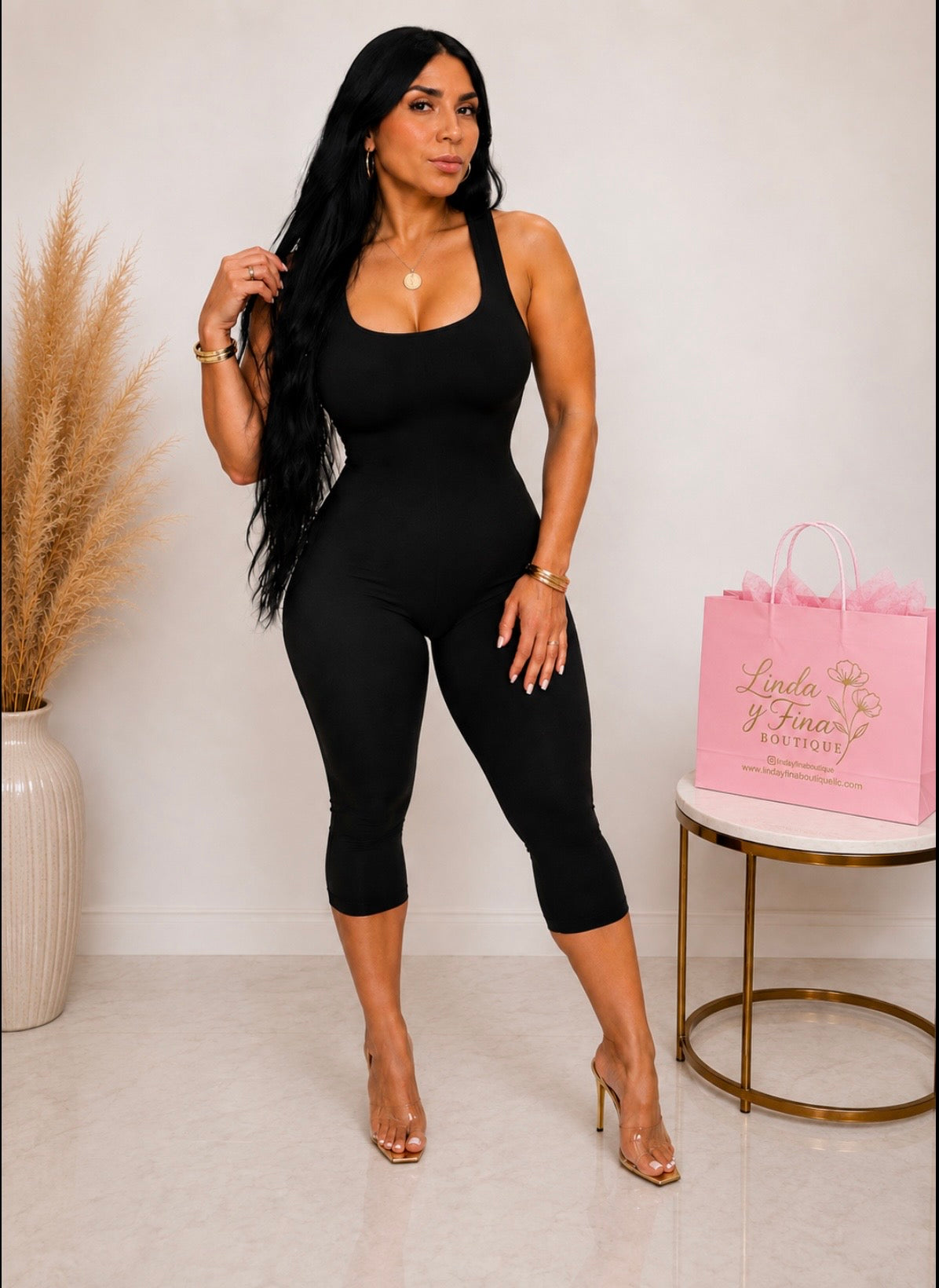 Square Neck Jumpsuit