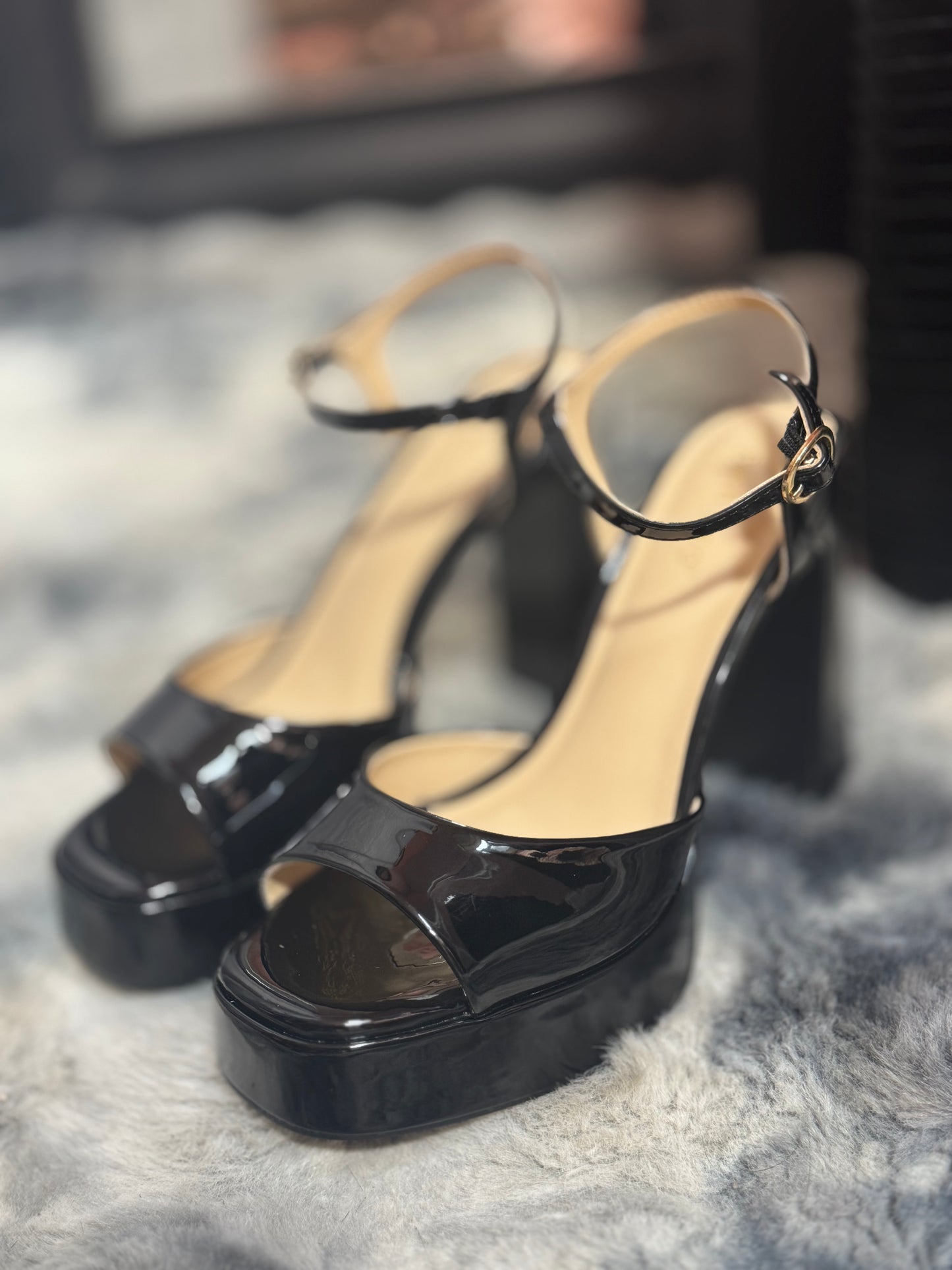 Midnight Gloss Heels