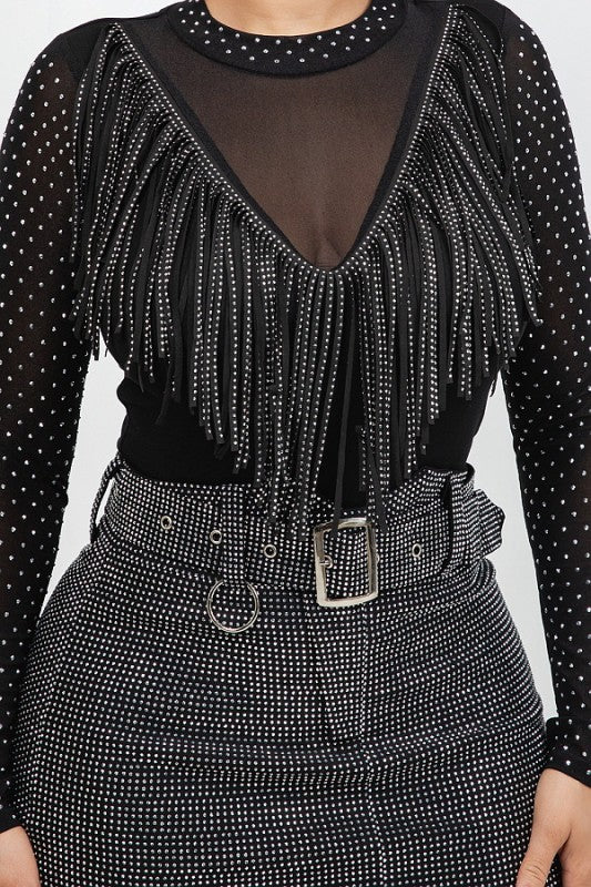 Rhinestone rodeo top