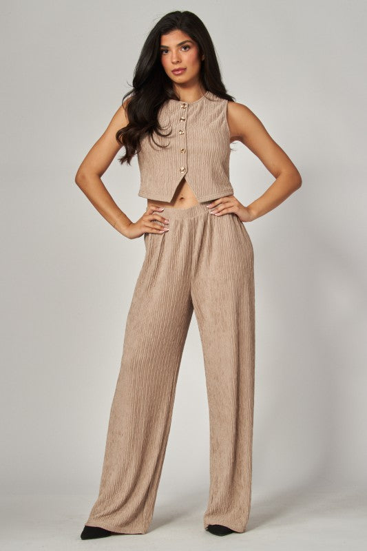 Crinkle Pisse waistcoat set