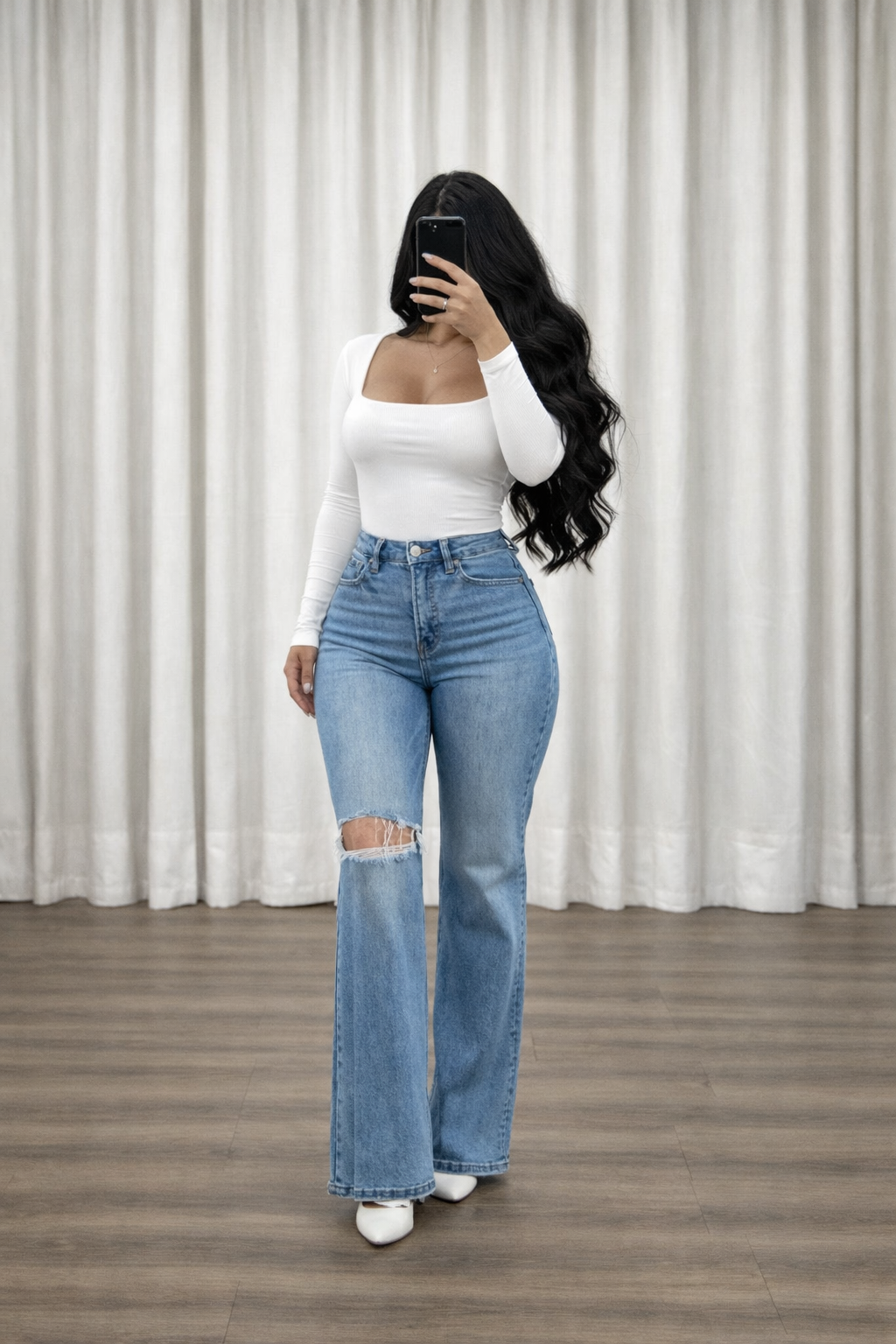 Second Skin Square-Neck Top