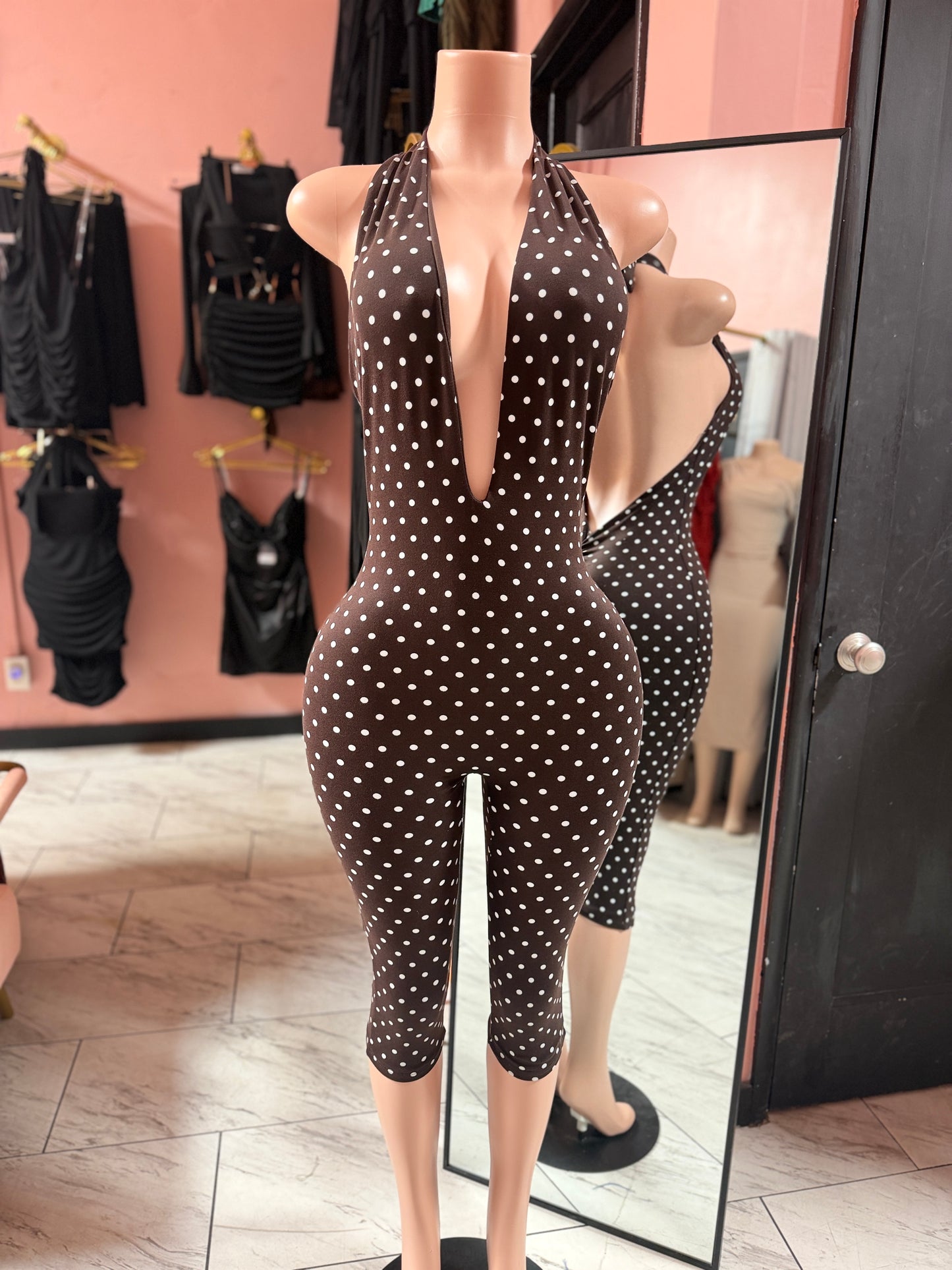 Midnight dot jumpsuit