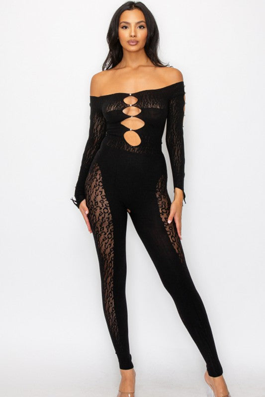 Leopard muse jumpsuit