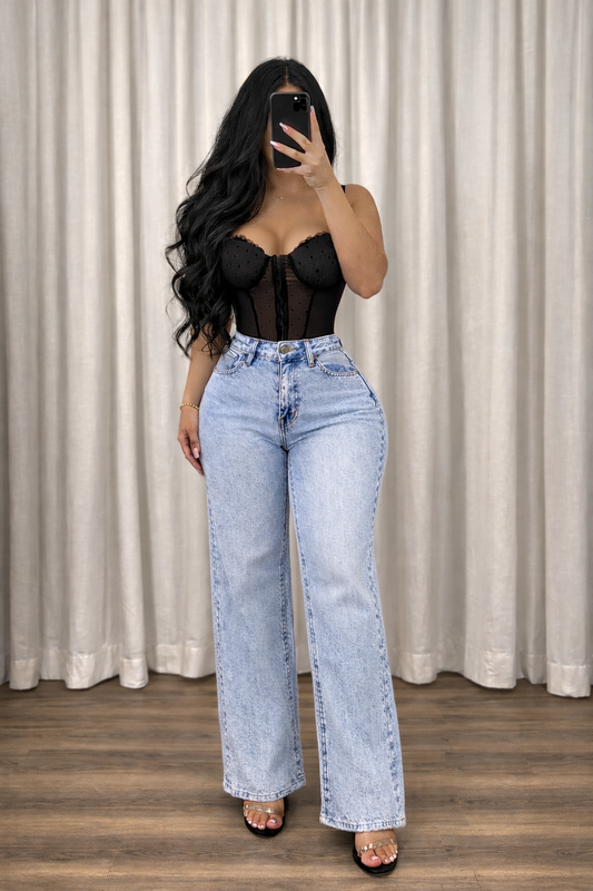Acid High Waisted Jeans
